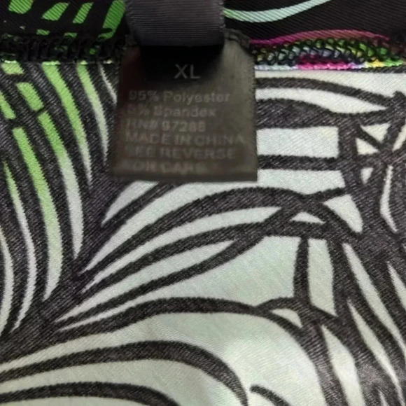 MT Collection  XL Off Shoulder Dress Peacock Print - Picture 6 of 6